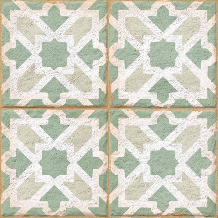 Керамогранит Ennface Pattern ENPTR6009MT2020 Morocco Mint 20x20