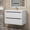 Тумба под раковину Uperwood Tanos 2930205142 подвесная, белая, графит, 80 см фото 3