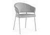 Стул на металлокаркасе Woodville Лео 672330 светло-серый (H-09) / серый
