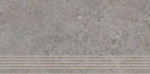 Ступень Paradyz Authority Grey Stopnica Prosta Nacinana Mat. 29.8x59.8