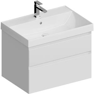 Тумба под раковину Kerama Marazzi Cubo CUB.70.2/WHT.M подвесная, с ящиками, белая матовая