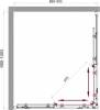 Душевой уголок BelBagno Sela AH-2-100/90-C-Cr фото 2