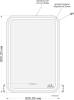 Зеркало Cersanit LED 051 pro 55, с микрофоном и динамиками фото 5