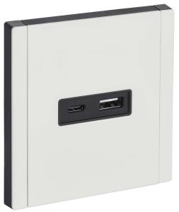 Розетка USB type A+C IEK Forte&Piano FP-U22-018-M-K01 белый