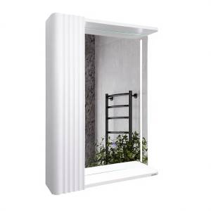 Зеркало-шкаф Comforty Ангара-60 00-00020667 с подсветкой, белый матовый