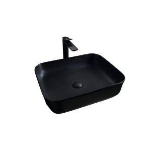 Раковина Gid Geométrico 53350 Bm1304 50 см, черная матовая