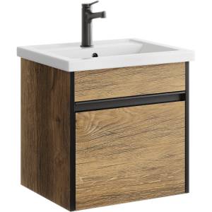 Тумба с раковиной Aqwella Urban URB0105DB коричневый