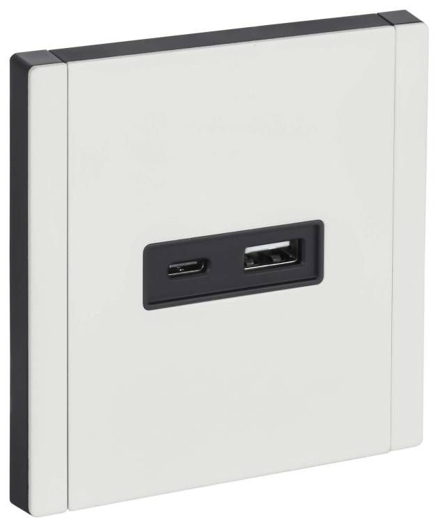 Розетка USB type A+C IEK Forte&Piano FP-U22-018-M-K01 белый