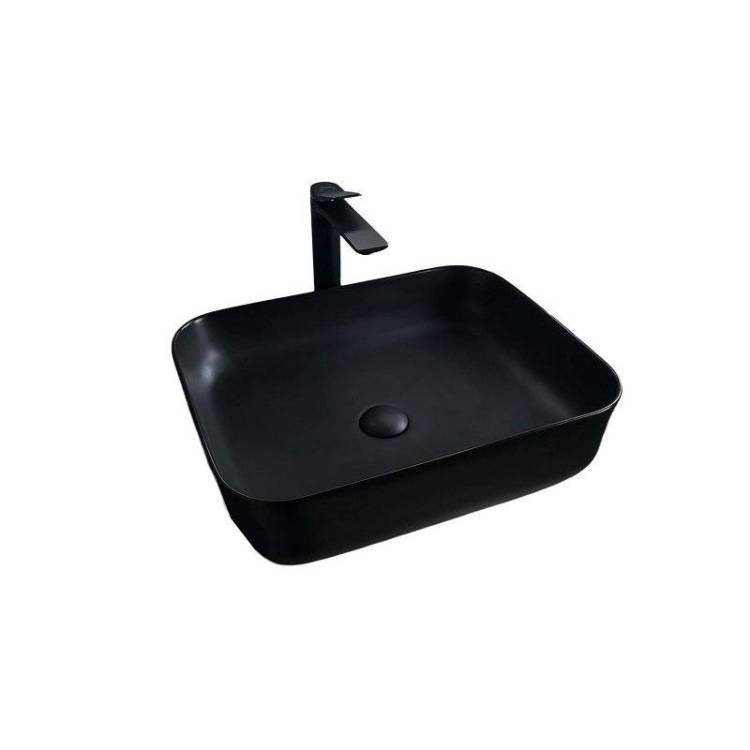 Раковина Gid Geométrico 53350 Bm1304 50 см, черная матовая