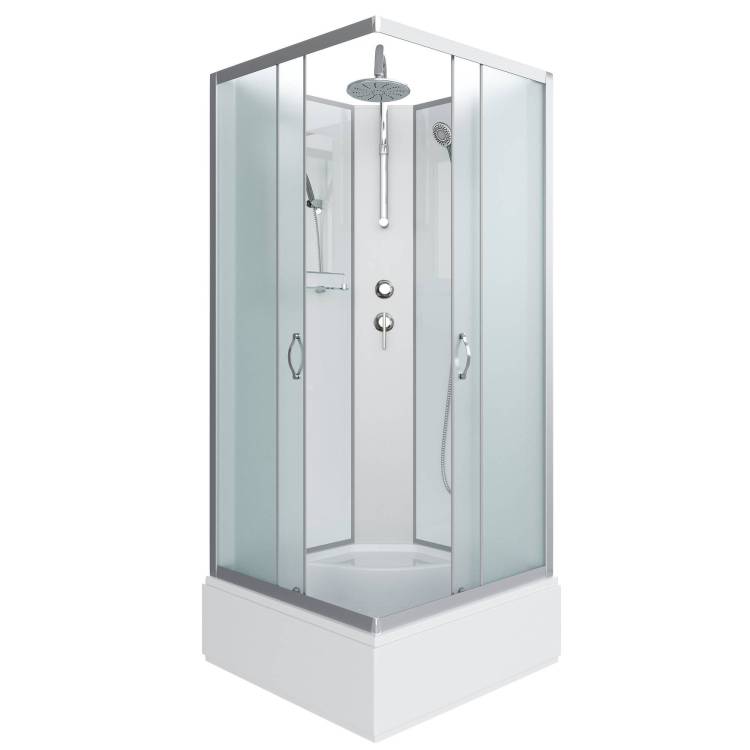 Душевая кабина Niagara Classic NG-1108-14BKT (900x900x2100-2400) со средним поддоном (26см), с полкой