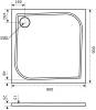 Поддон для душа Good Door Квадро 90x90 фото 5
