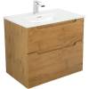 Тумба с раковиной Belbagno Etna H-60 ETNA-H60-600-2C-SO-RN-P 60x45x60 Rovere Nature подвесная с двумя выкатными ящиками, с доводчиками фото 2