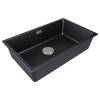 Мойка кухонная Paulmark Lumi 74Uni LU74-BLM Черный, 74x46 фото 2
