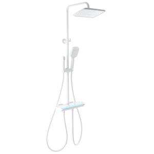 Душевая стойка Wonzon & Woghand WW-B4174-MW белая, с термостатом