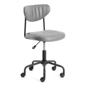 Кресло компьютерное Tetchair Slim 24727 серый, искуственная замша