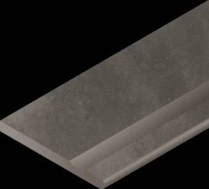 Бордюр Italon Миллениум x2 620090001182 Блэк с выемкой закруглённый правый 30x120