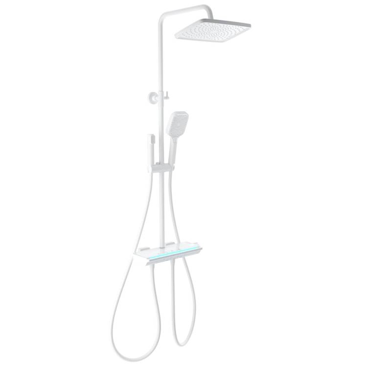 Душевая стойка Wonzon & Woghand WW-B4174-MW белая, с термостатом
