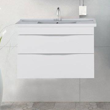 Тумба с раковиной Aquanet Эвора 100 белая