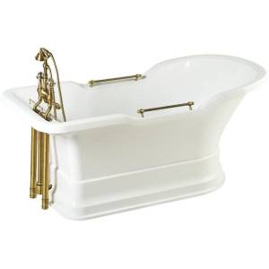 Ванна из искусственного камня Migliore Impero 25811 180x87 бронза