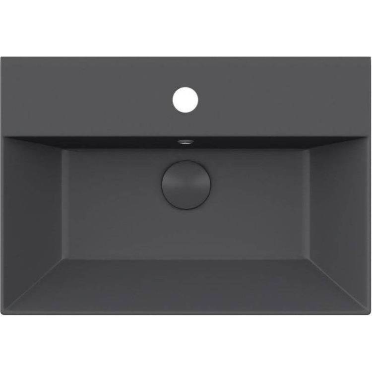 Раковина Isvea SistemaZ Frame 10SF50060SV-2C 60 см, антрацит матовая