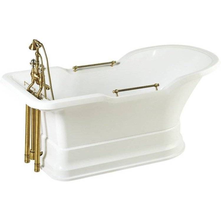 Ванна из искусственного камня Migliore Impero 25811 180x87 бронза