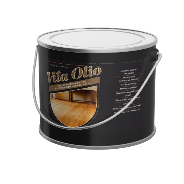 Масло для паркета, лестниц и мебели Vita Olio шелковисто-матовое бесцветное 0.75 л