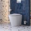 Унитаз приставной BelBagno Flay BB1003CB-TOR/SC безободковый, с сиденьем микролифт, белый фото 8