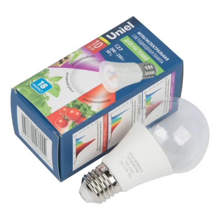 Светодиодная лампа Uniel LED-A60-10W/SPM3/E27/CL PLP35WH Multiplant