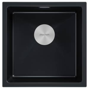 Мойка кухонная Paulmark Lumi 45Uni LU45-BLM Черный, 45.5x46