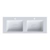 Раковина Uperwood Modul 2911020342 двойная, белая глянцевая, 120x45 фото 3