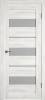 Межкомнатная дверь Владимирская Фабрика Дверей Atum 23 Nord Vellum стекло White Cloud 600x2000