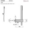 Гигиенический душ Giulini Futuro F1545PVC Хром фото 2