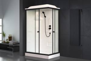 Душевая кабина Royal Bath HP RB8120HP1-M-BL-L профиль черный, стекло матовое, 120x80x217