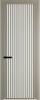 Межкомнатная дверь Profil Doors 3 AGP цвет профиля Никель матовый, стекло безопасное 6 мм мору белый 800x2000