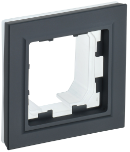 Рамка 1-постовая IEK Brite BR-M12-44-K53 графит