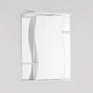 Зеркало-шкаф Style Line Эко Волна Лилия 55/С белый, с подсветкой