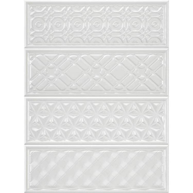 Декор Heralgi Garden Dec Geometry Blanco 10x30