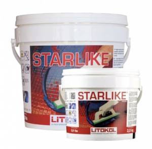 LITOKOL STARLIKE двухкомпонентная затирка на эпоксидной основе, гр.1, C.520 Слоновая кость (2,5кг)