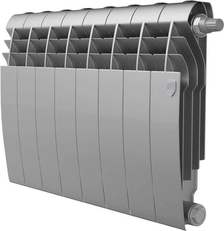 Радиатор биметаллический Royal Thermo Biliner VD 350 silver satin VDR, 10 секций