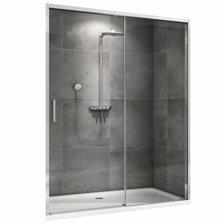 Душевая дверь Abber Komfort AG93130 130x200, профиль Хром