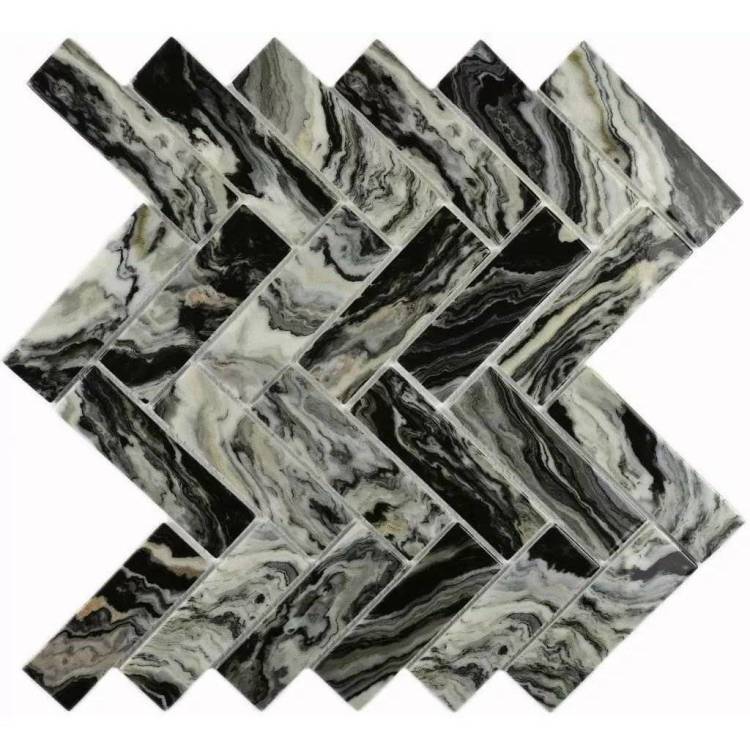 Мозаика Bonaparte Hadar Black (3x9.8) 26.8x28.6