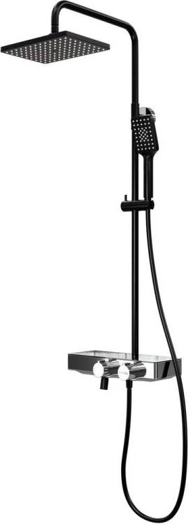 Душевая стойка Wasserkraft Thermo A11401 черная матовая