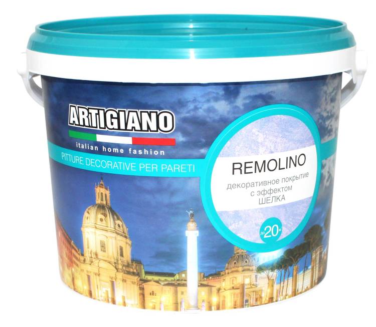 Краска с эффектом мокрого шелка Artigiano Remolino 2.5 л