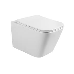 Унитаз подвесной CHARUS Torre Bianca EWC700-114W Alva Rimless, сиденье микролифт