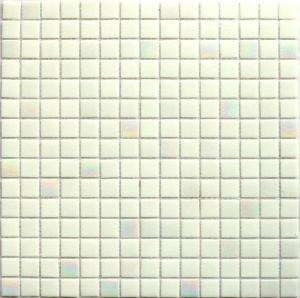 Мозаика NSmosaic Econom series MIX23 стекло белый (сетка) 23x23x4 327x327