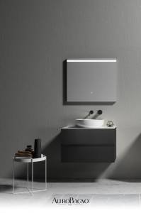 Тумба с раковиной AltroBagno Calabria 800 Matte black Черный