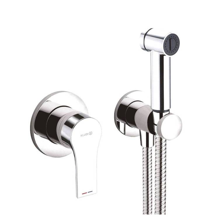 Гигиенический душ Kludi Bozz 489980565 со смесителем, с внутренней частью