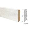 Напольный плинтус ProfBuild PLMDF2 A-1 Слэт Уайт 2070x93x16 фото 2