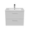 Тумба под раковину Kerama Marazzi Piano Classic PIA.CL.65\WHT.M подвесная 65 см, 2 ящика, ясень белый матовый фото 2