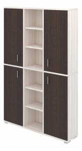 Шкаф книжный Merdes Домино ПУ-40-5 КВ Карамель